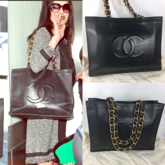 CELEBRITY 💎CHANEL LAMBSKIN TOTE